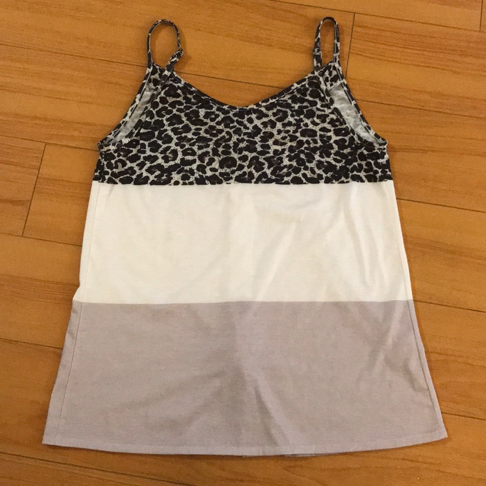 Cheetah print Multi-Colored Tank Top - Picture 2 of 2